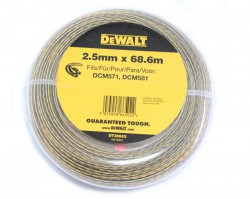 DeWalt DT20652 2.5mm x 68.6mm String Trimmer Line